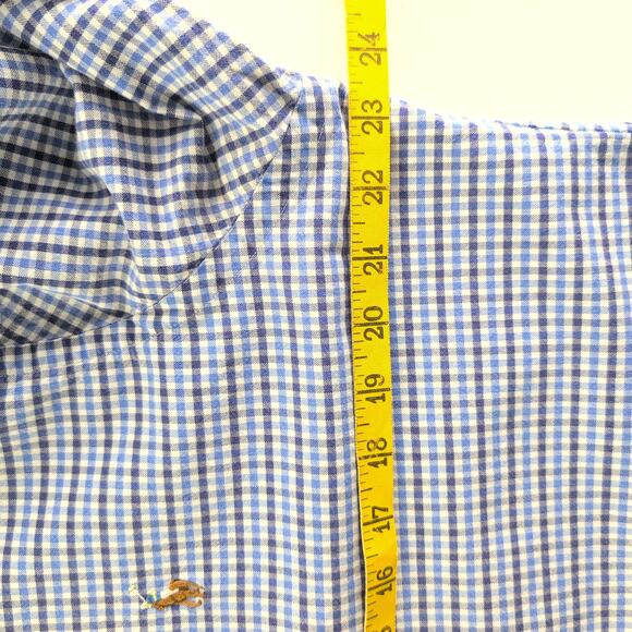 Ralph Lauren Checked Plaid Slim Fit Button Down Long Sleeved Shirt Men's XL - Picture 5 of 8